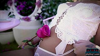 jackie blonde milf's big ass reveal intrigues with playboy outdoors