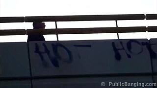 Alexis Crystal Facial Cum Public Street Threesome Gangbang with Cute Teens