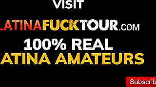 real short hair latina college slut's tight pussy stretched rough by professor's big cock on homemade video