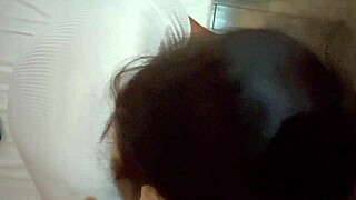 Petite street vendor ends up in hotel with stranger on hidden cam