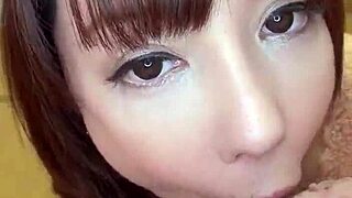 Japanese big tits babe spreads pussy wide open