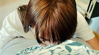 WOW! Cute Girl Gags On Deepthroat Then Swallows Every Drop Of Cum!