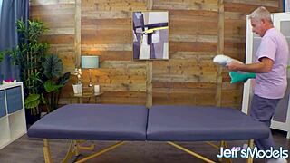 Skilled masseur toys hairy redhead Adora Bell plump pussy