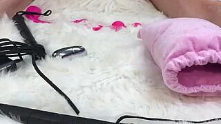 oiled massage turns into wild dildo pounding of her pussy and tight asshole