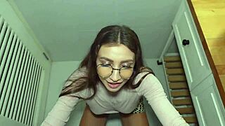 tinder date's pretty heels-wearing teen fucked skinny at my place