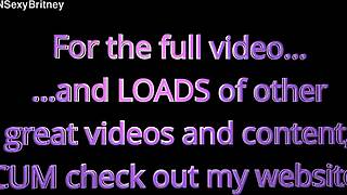 Britney's BIG Cumshot Facial Swallows Loads in POV!
