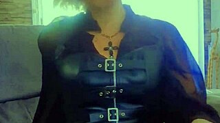 Mature milf teases ass in leather compilation