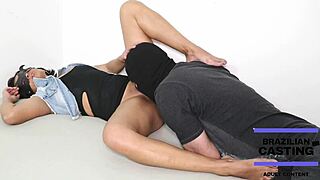 Anonymous Brazilian gay couple bareback big cock casting interview turns hardcore slut scene