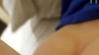 Fucking My Tight Pussy Girlfriend with Monster Cock Creampie Finish