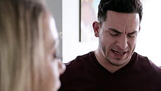 Blonde MILF RIDES Monster COCK Cowgirl BOUND in HANDCUFFS!