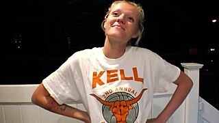 ginger cutie luna an' blonde sassy coed, we lick rub our twa- uh twats!