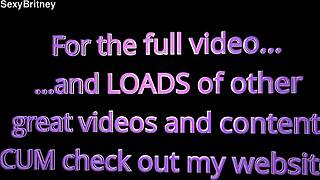 Britney's BIG Cumshot Facial Swallows Loads in POV!