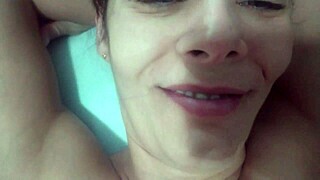 Filthy old milf begs creampie in shaved pussy squirt fest