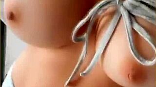 innocent shirt hides wifey's bold flashing surprise underneath