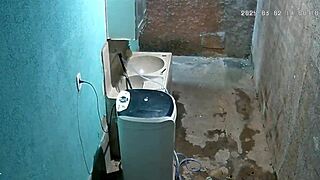 hidden camera catches stepmom shaving while stepson spies secretly