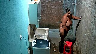 hidden camera catches stepmom shaving while stepson spies secretly