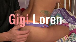 gigi loren craves monster cock stretching her tight shaved twat bad