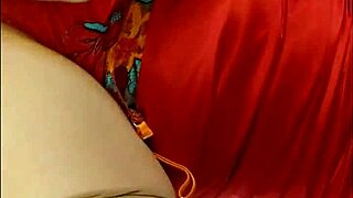 French amateur in satin red dress red panties garter belt heels stockings does deepthroat cowgirl doggystyle panty job pov with dirty talk