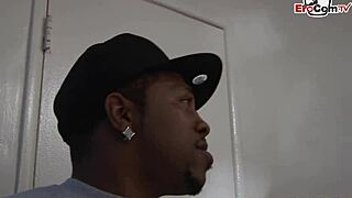 Her natural tits bounce wildly as bbc stretches this brunette teen slut tight