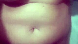 Feels so good licking wet Indian bhabhi's pussy and huge tits in toilet