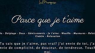 French Solo Female Masturbates Sensually to Huge Orgasm with Dirty Talk