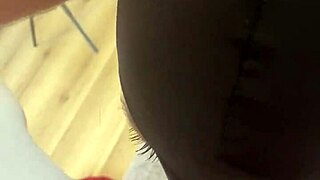 red lipstick deepthroat then HARDCORE DOGGY in fishnets with cum facial