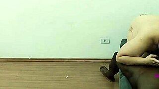 tattooed blonde cuckold wife bent over taking old man's rough anal doggystyle pounding