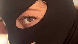 red lipstick deepthroat then HARDCORE DOGGY in fishnets with cum facial