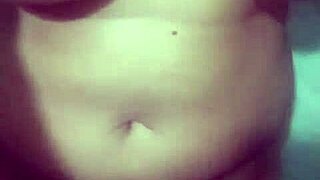 Feels so good licking wet Indian bhabhi's pussy and huge tits in toilet