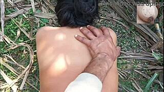 suggestive hints of outdoor wife ass licking and deep husband wife desi village creampie fuck