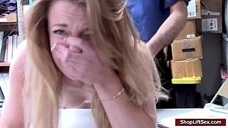 shoplifter kate endures lp's hardcore cock punishment