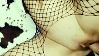 Damn, watch this milf strip and masturbate before taking big cock 🔥💃