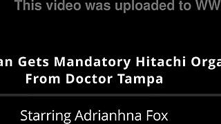 freshman adrianna fox gets mandatory hitachi orgasm from doctor in tampa hospital