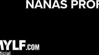 Curvy Chinese Granny Teases in Thong Before Riding Boyfriend's Cock Hard