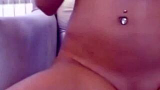 Solo Webcam Orgasm from Dildo Anal Masturbation