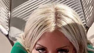 watch this hot blonde couple's pov deepthroat blowjob compilation with monster cocks