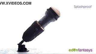 ego x suction cup stroking masturbator solo cum toy play