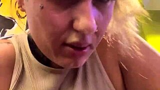 sweaty gym shirt turns see-through on big tits crossdresser wet pussy outdoor