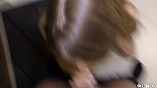 watch mistress hairy pussy milk delivery man's monster cock deep inside