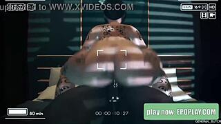 her tits bounce wildly riding that massive bbc monster cock