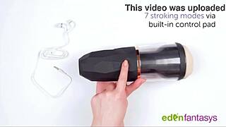 ego x suction cup stroking masturbator solo cum toy play