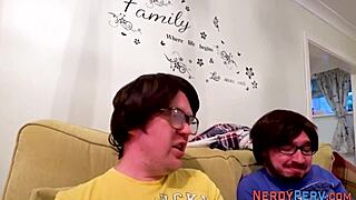 British Amateur Slut Tricked into Nerd Cock Sucking and Facial