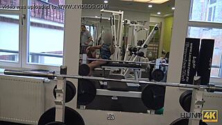 Naive Fitness Babe Fucks Rich Men Instead of Training