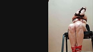 Milf Slave Bent Over Chaired Dressed for Hard Humiliating Doggy Pounding!