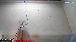 bartender's steamy backdoor romp ends with creamy pussy finish surprise