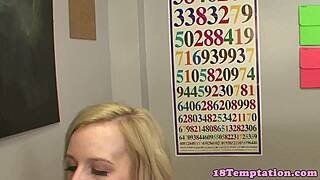 why's this amateur teen 18+ tugging cock like a pro???