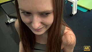 Naive Fitness Babe Fucks Rich Men Instead of Training