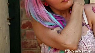 zahra stardust fingers nipples to outdoor orgasm climax