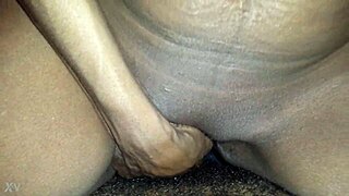 stroke daddy while riding that big black monster cock