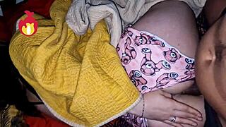 damn lil bro sneaks in 😈 i pop his cherry cowgirl style 🍑💦